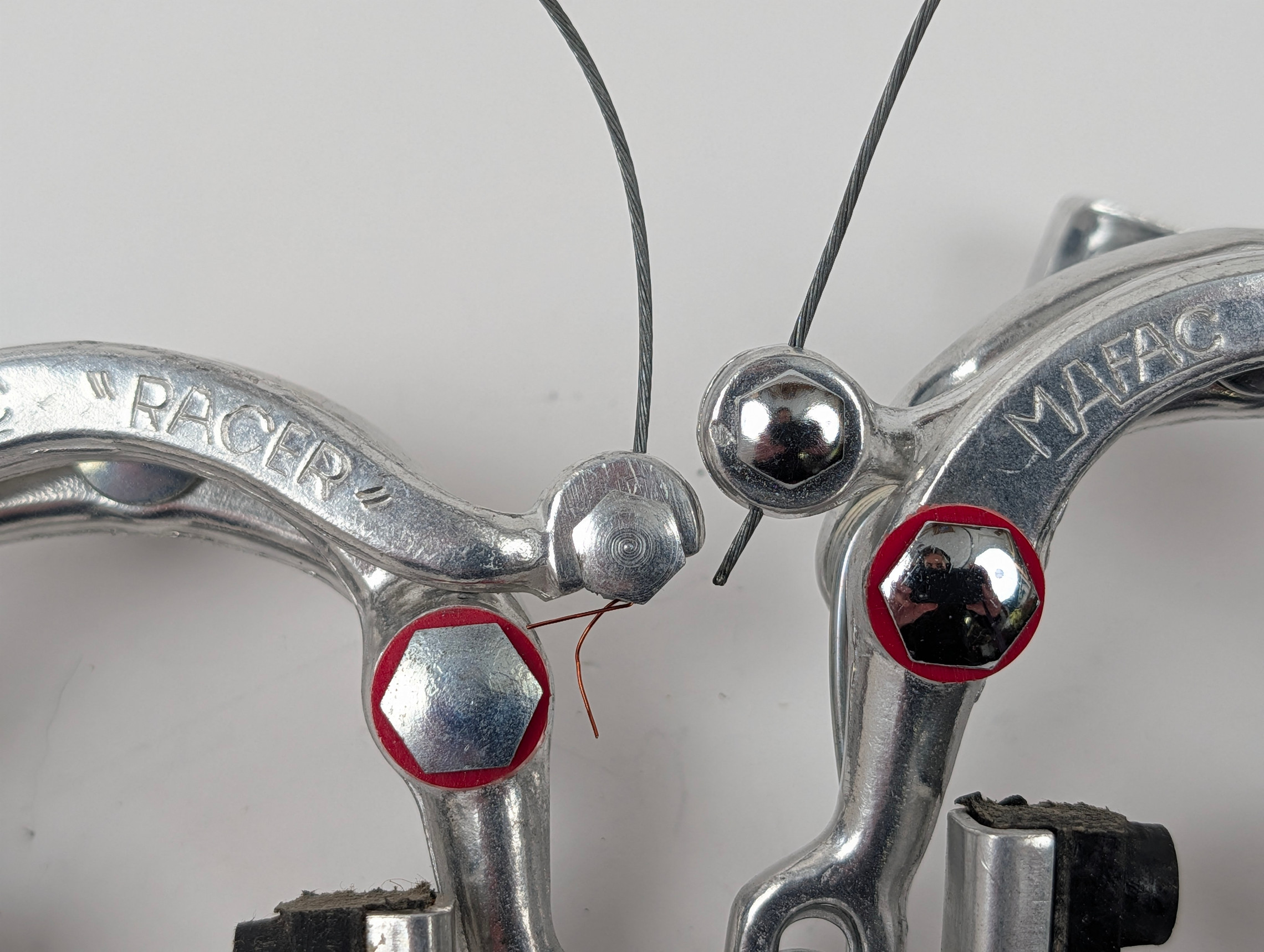 NOS Mafac Racer Centerpull Brakeset: Polished - Straddle Cables