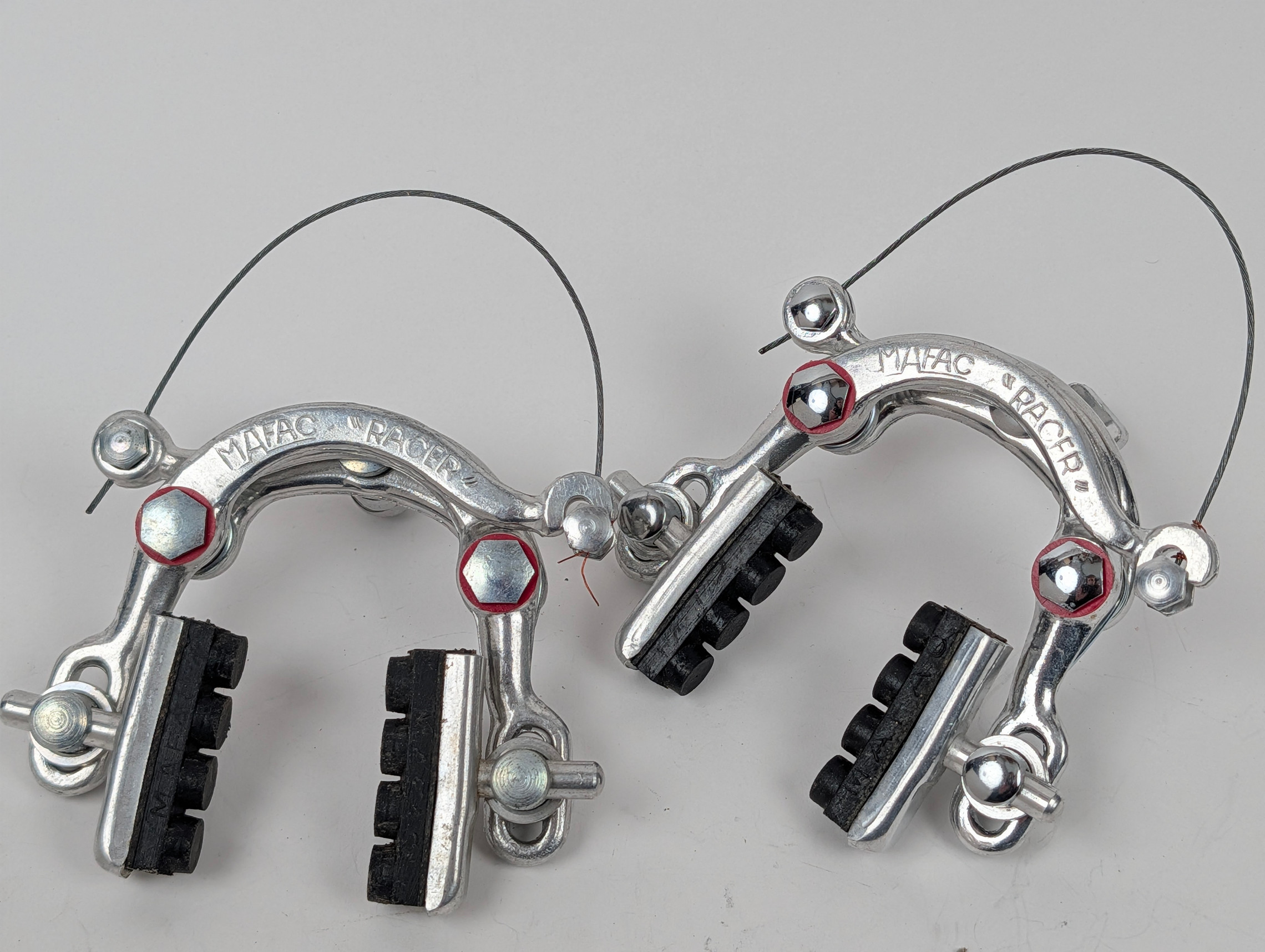 NOS Mafac Racer Centerpull Brakeset: Polished - Straddle Cables