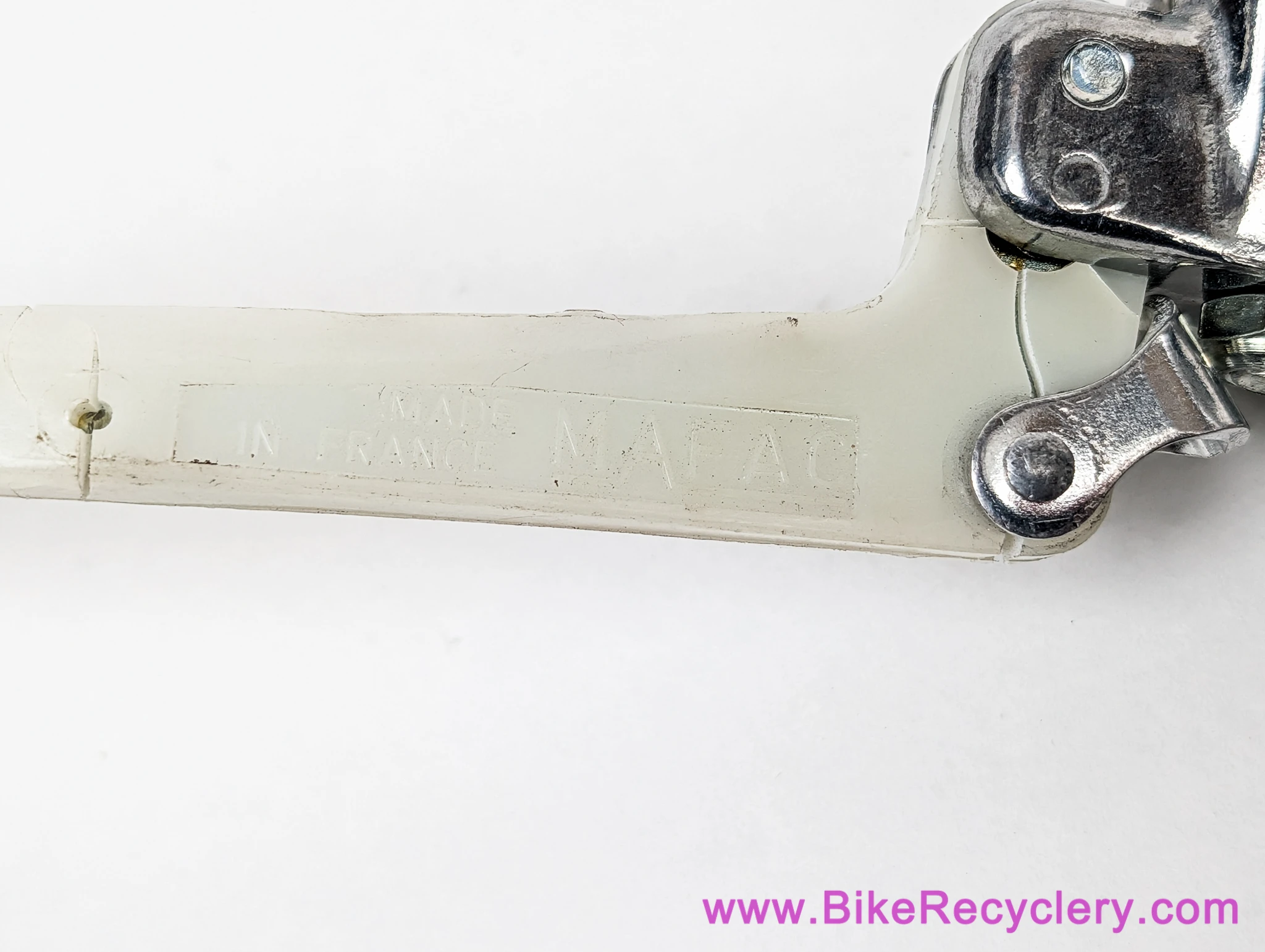 NOS Mafac Guidonnet City/Touring Brake Levers: White Plastic Blades