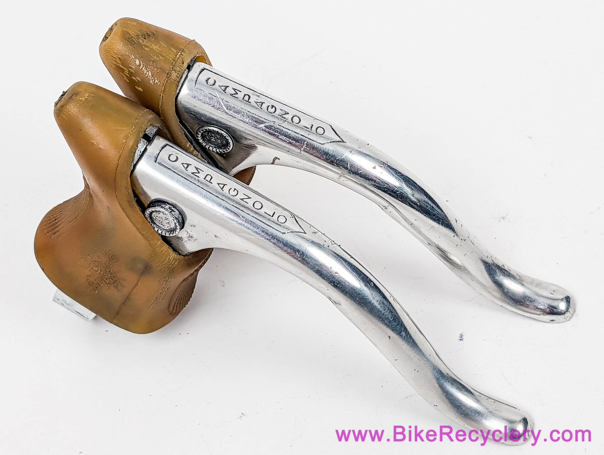 1st Gen Campagnolo Nuovo Record Brake Levers: Gum Hoods - Round
