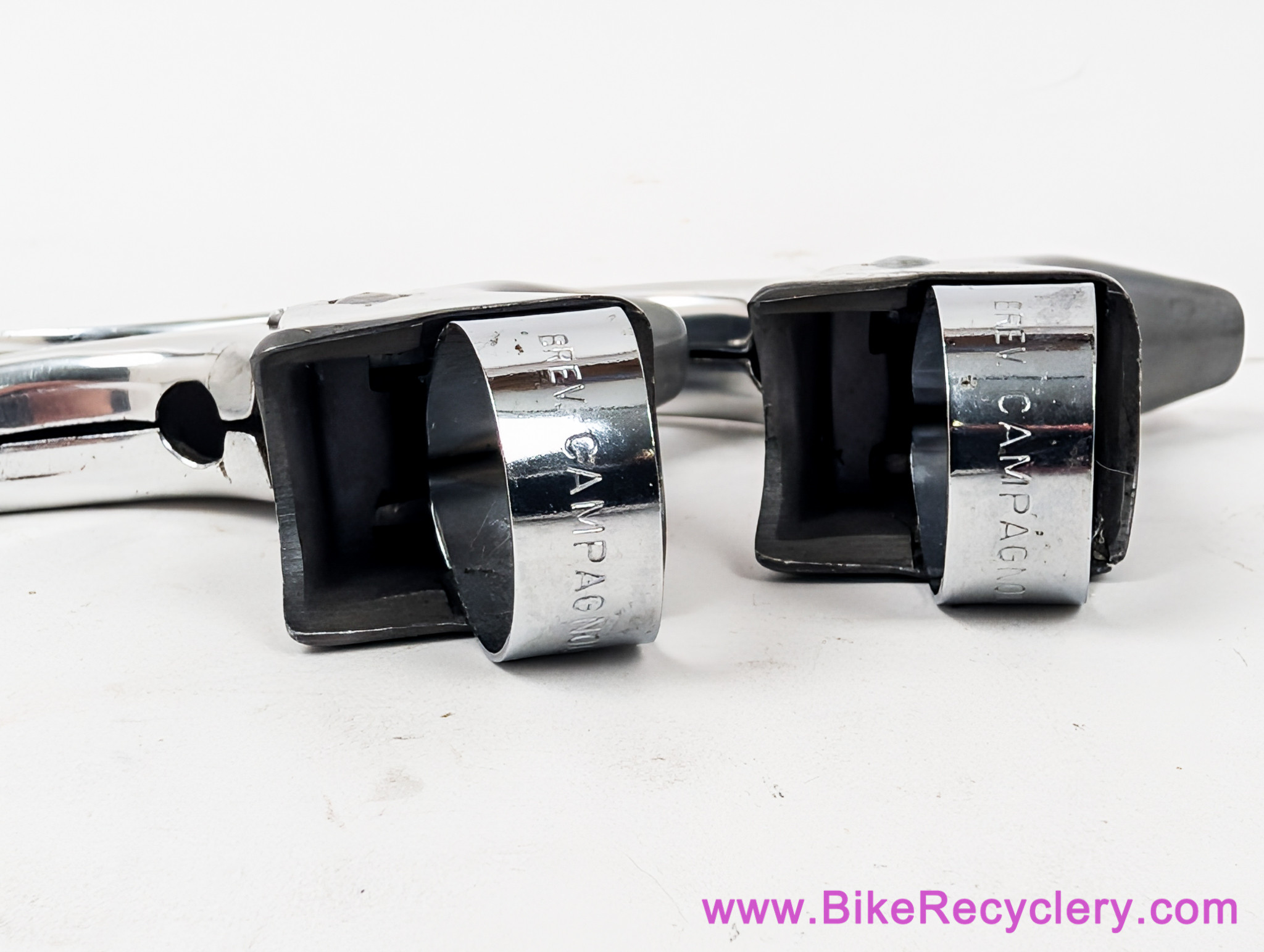 1st Gen Campagnolo Nuovo Record Brake Levers: Round Hole - Long Reach - #2030 (EXC)
