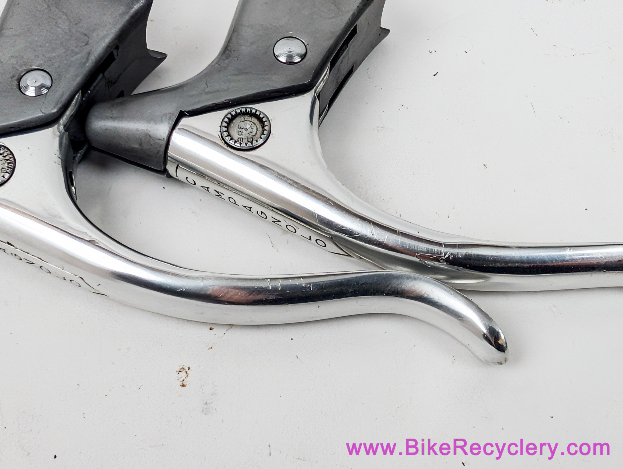 1st Gen Campagnolo Nuovo Record Brake Levers: Round Hole - Long
