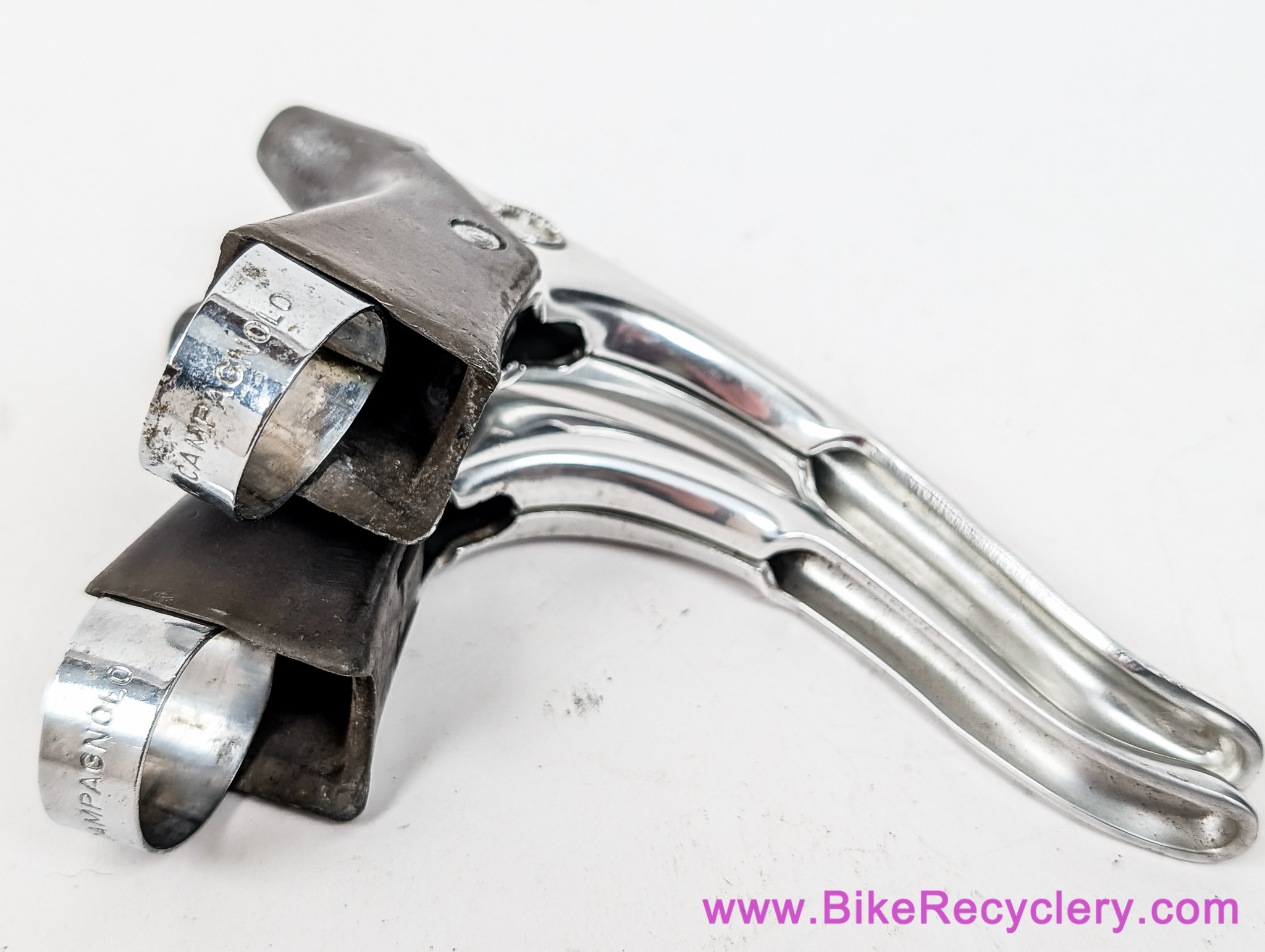NOS Campagnolo Nuovo Triomphe Brake Levers: NR Hard Ano Bodies - 1980's - Polished