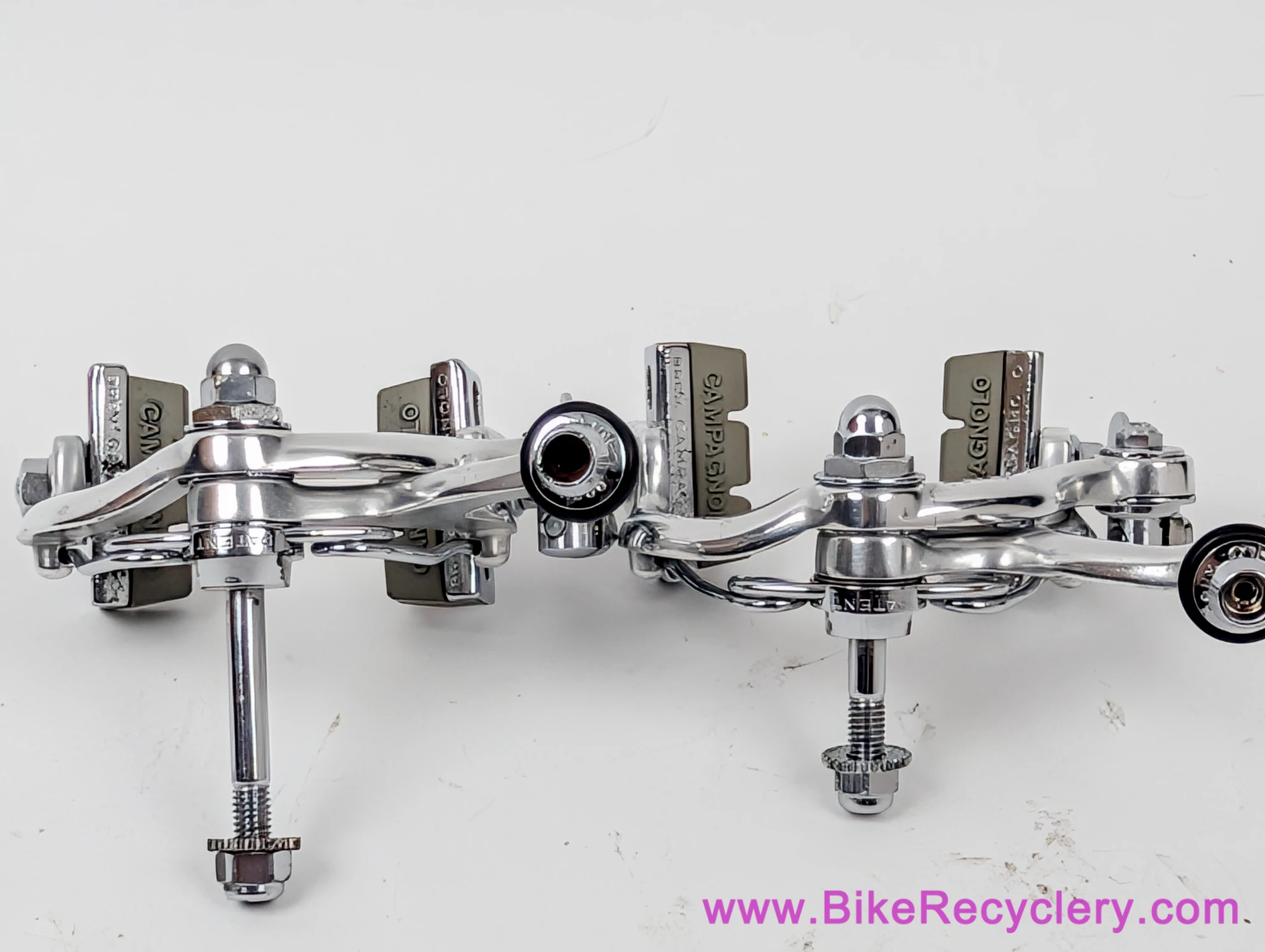 Campagnolo Nuovo Record Brakeset: #2040 - Nutted - Standard Reach - Flat QR Pre CPSC (Near Mint)