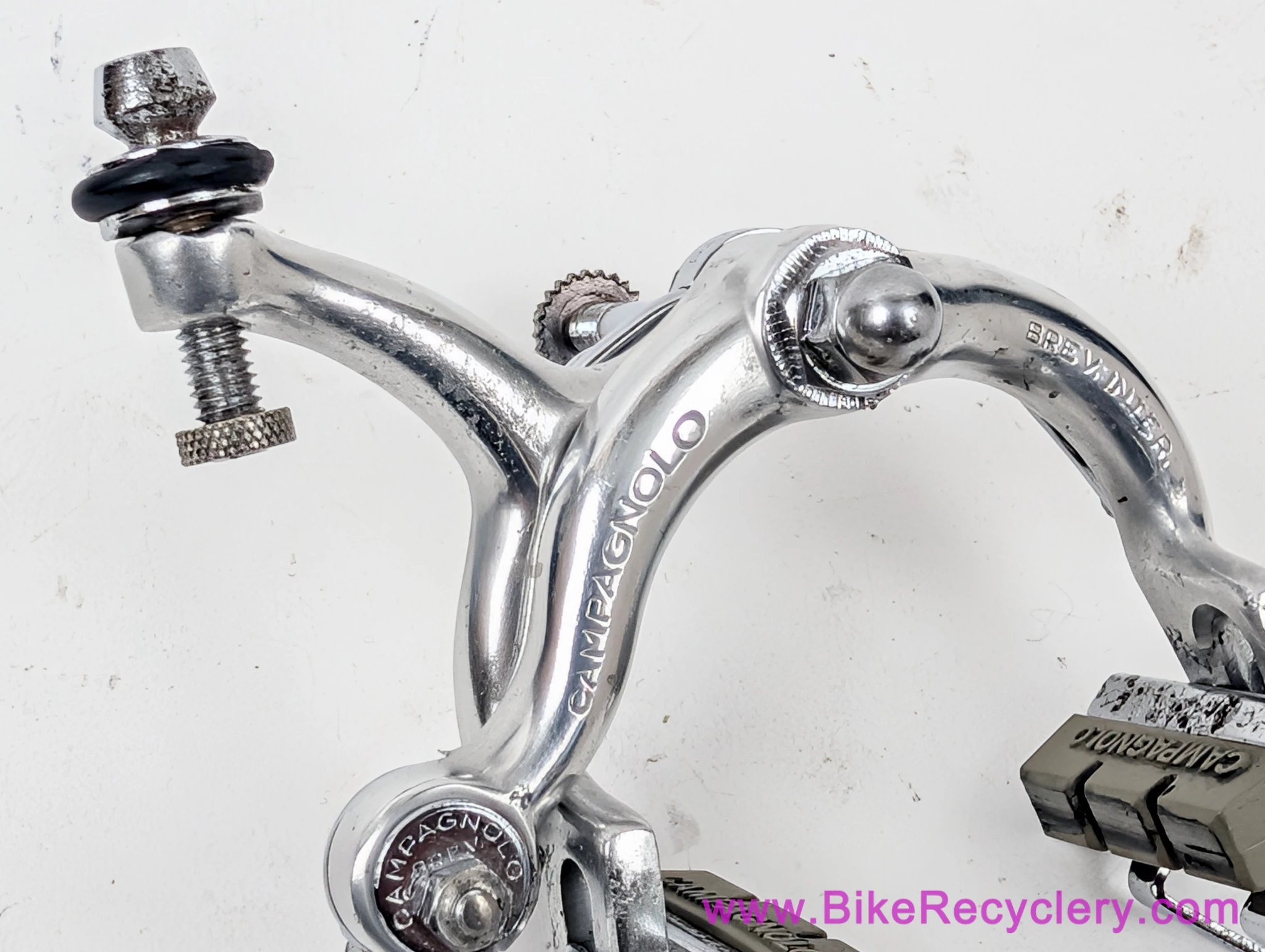 Campagnolo Nuovo Record Brakeset: #2040 - Nutted - Standard Reach - Flat QR Pre CPSC (Near Mint)