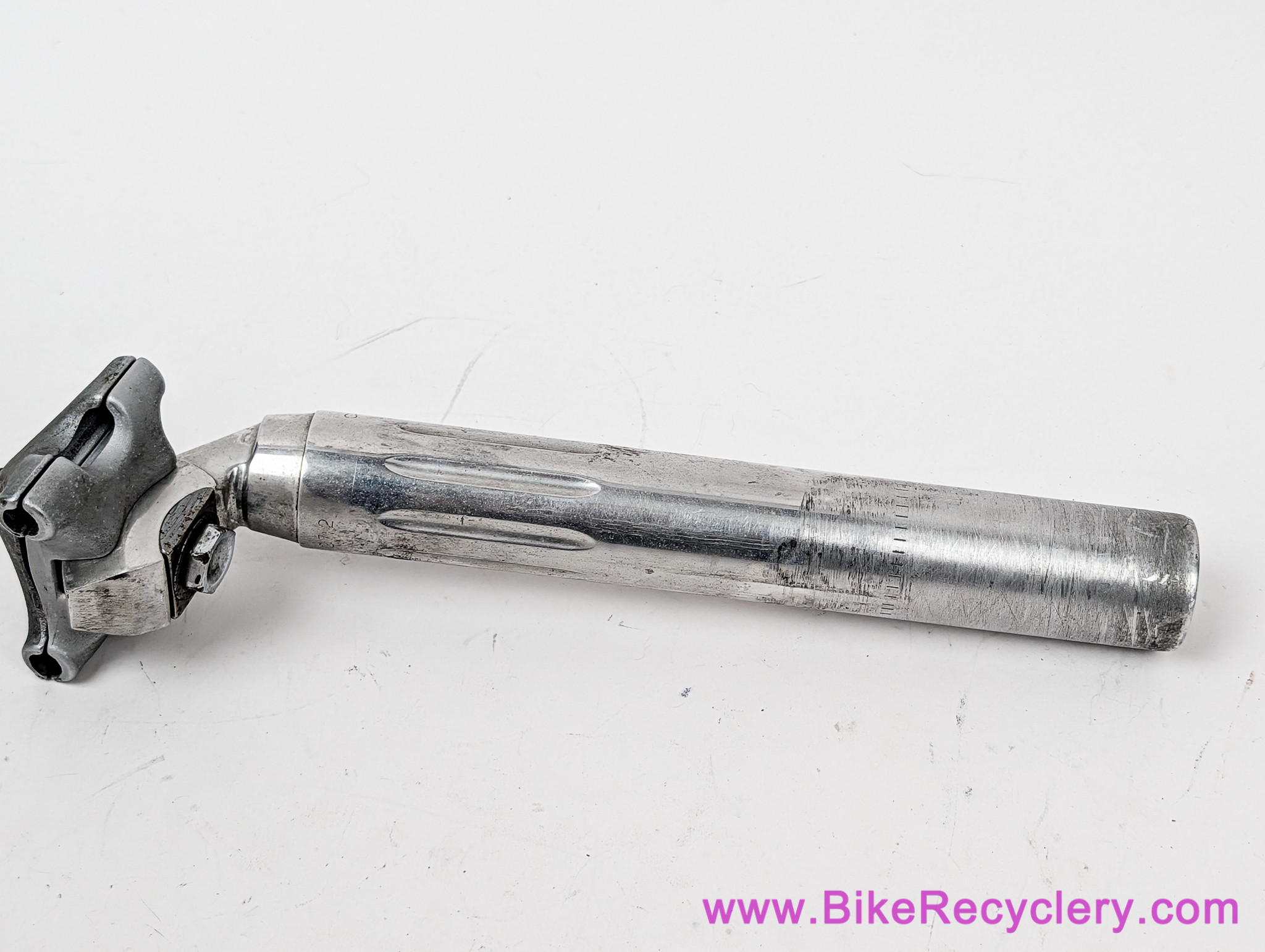 Campagnolo Super Record Fluted Seatpost: 27.2mm - #4051/1 - 4th Gen Polished w/ Elbow