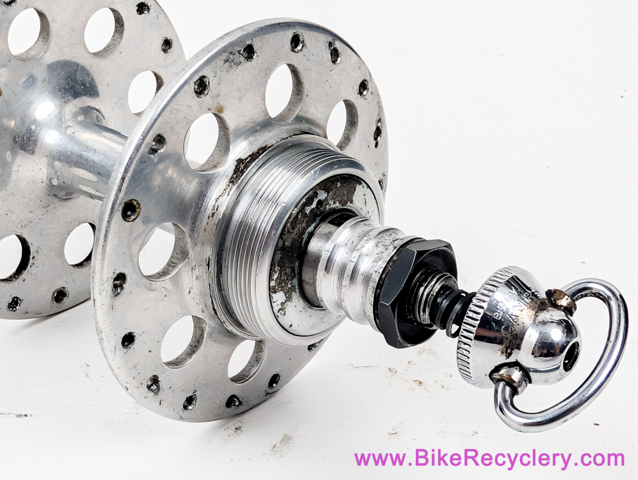 Campagnolo Gran Sport #1253 High Flange Hubset: 36H x 120mm - NR/SR  Record QR Skewers (EXC)