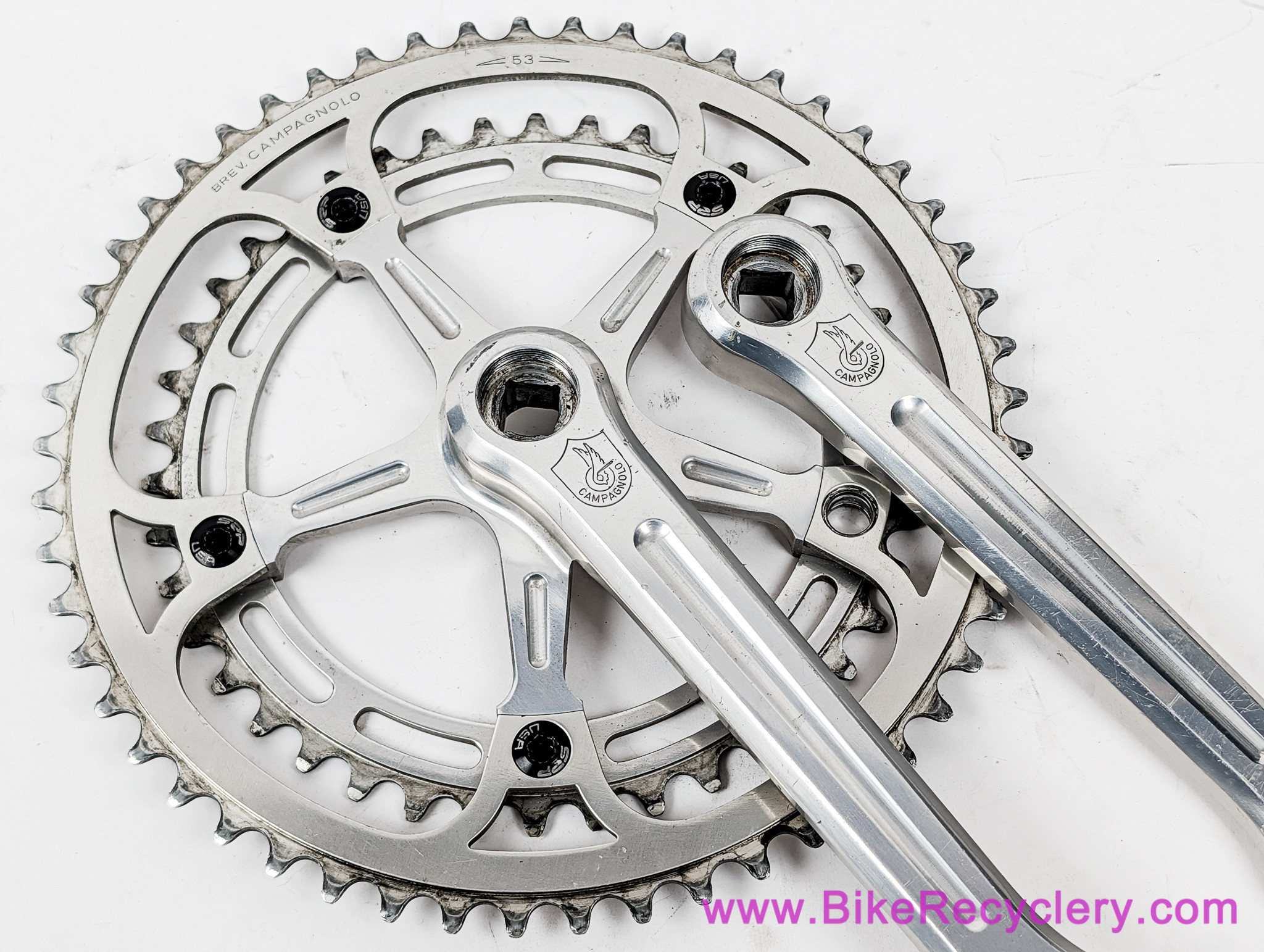 Campagnolo Nuovo/Super Record Crankset #1049/A: 170mm x 53/42t - C-Record Outer Chainring