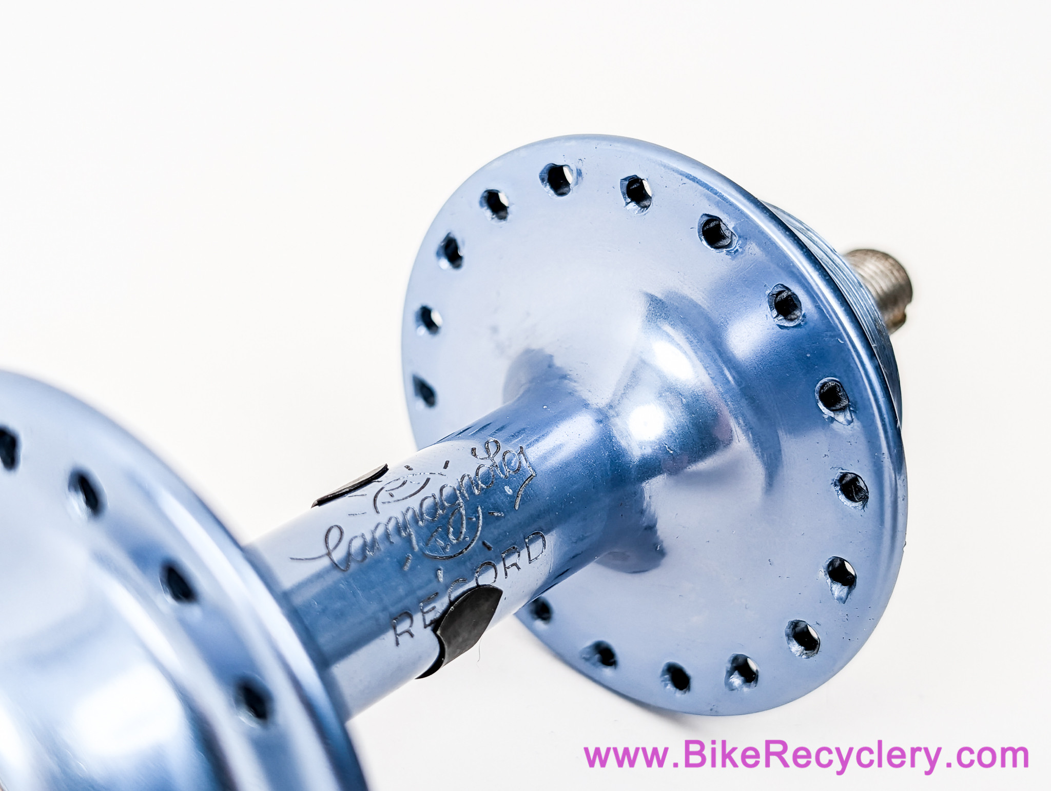 Campagnolo #1034 Nuovo Record Blue Anodized Rear Hub: Low Flange