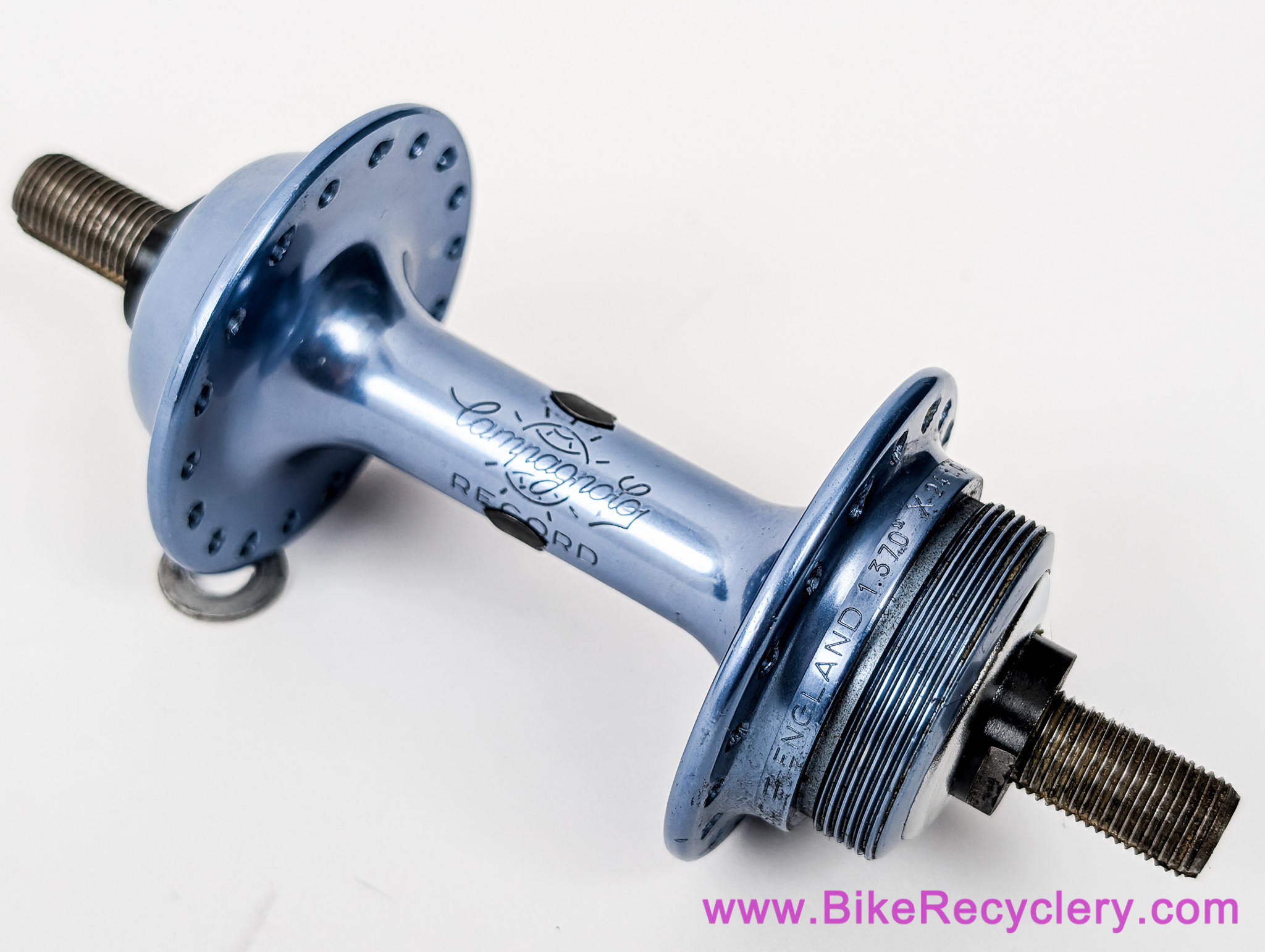 Campagnolo #1034 Nuovo Record Blue Anodized Rear Hub: Low Flange