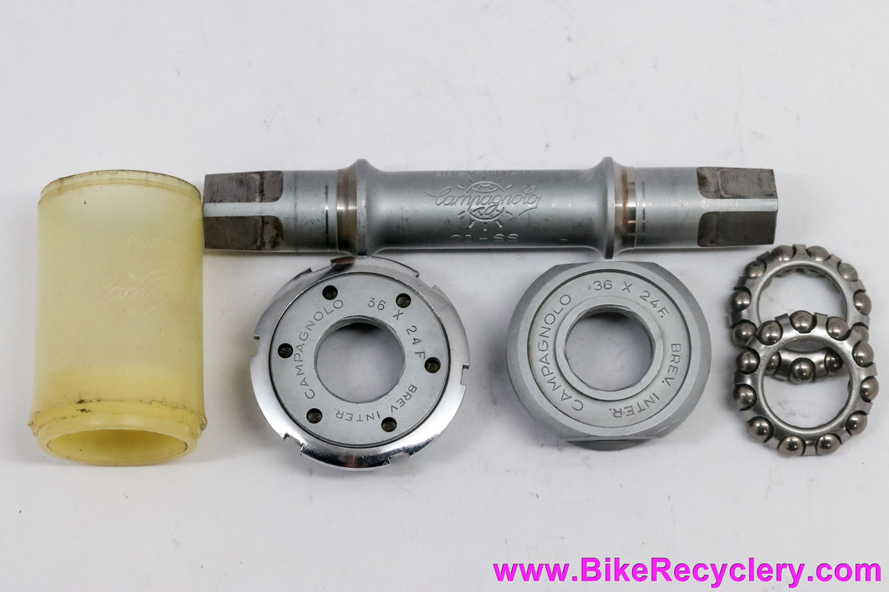 Campagnolo Nuovo Record #1046/A Bottom Bracket: 115.5mm X 70mm Italian - 70-SS (Near Mint)