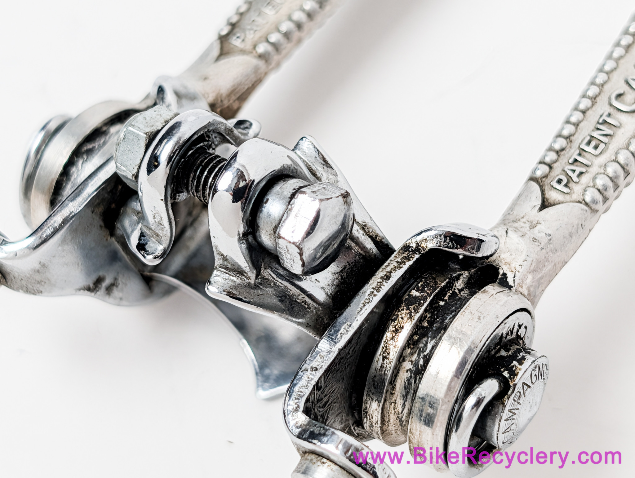 Campagnolo #1014 Nuovo/Super Record Downtube Shifters: Clamp / Band - Cable Stops (Near Mint)