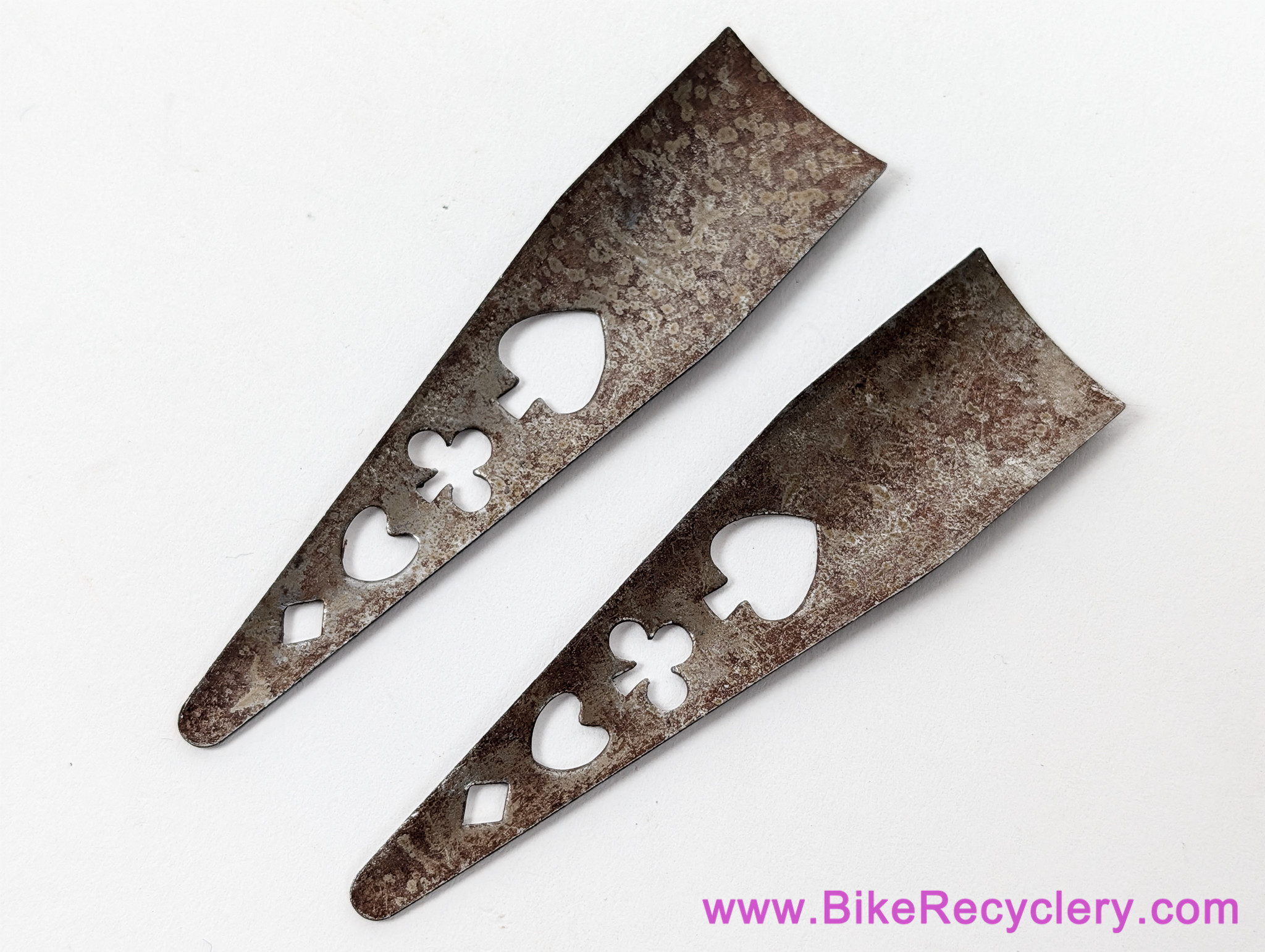 NOS Playing Card Full Suit Fork Tangs / Crown Liners: Vintage 1970's / Richard Sachs? (Pair)