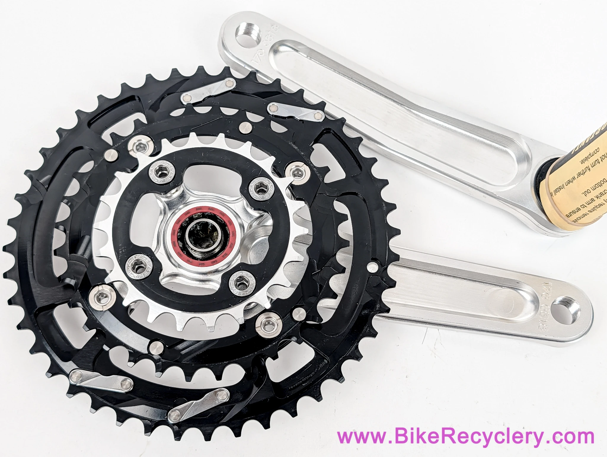 NIB/NOS Race Face Atlas AM Crankset & BB: 170mm x 44/32/22t - I-Beam - X-Type - Vintage 2000's - Silver Ano