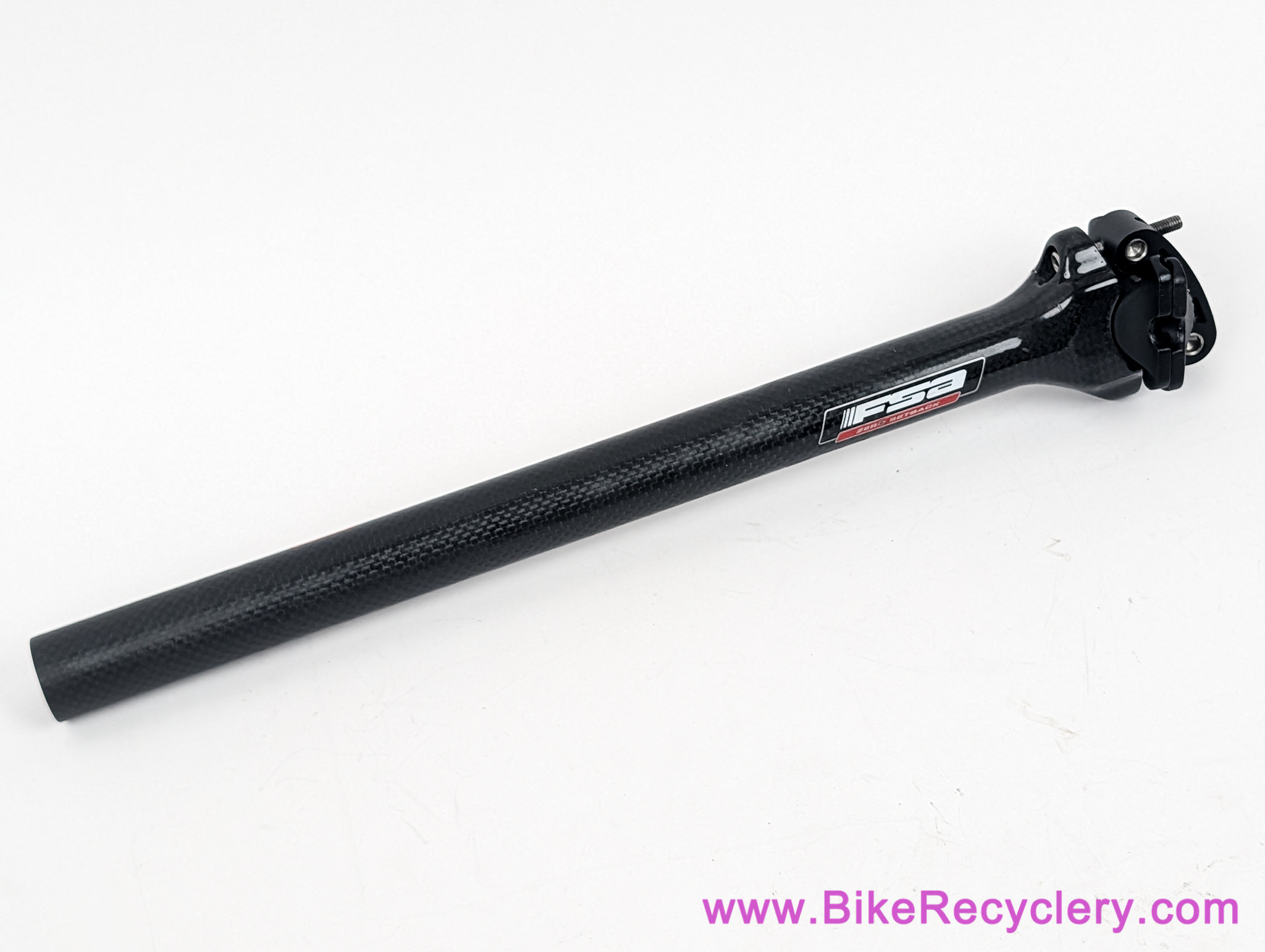 FSA SL-K Carbon Seatpost: 27.2mm x 350mm - Straight - Black (EXC+)