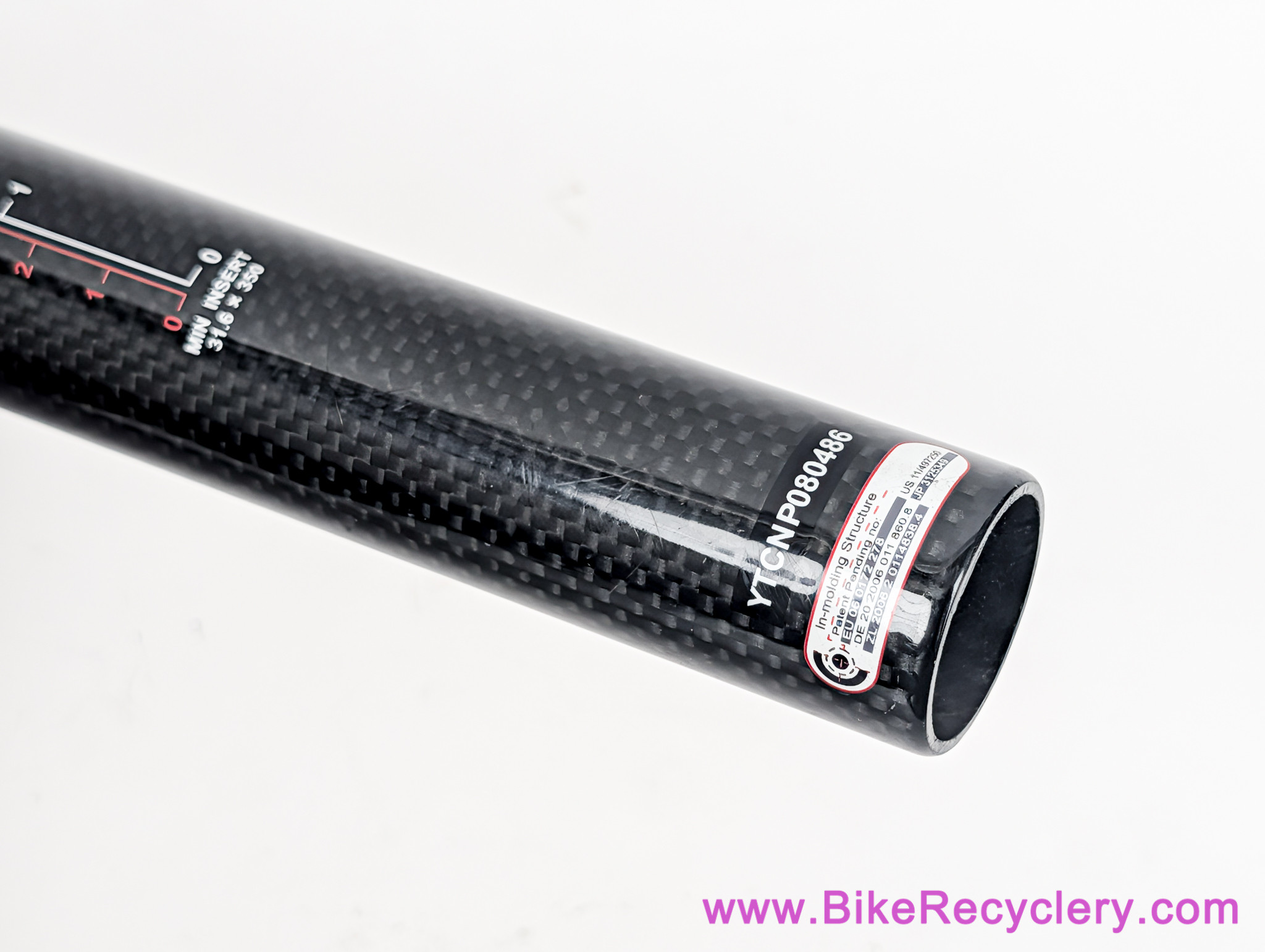 Colnago Carbon Seatpost: 31.6mm x 350mm - Setback (Barely Used Near Mint+)