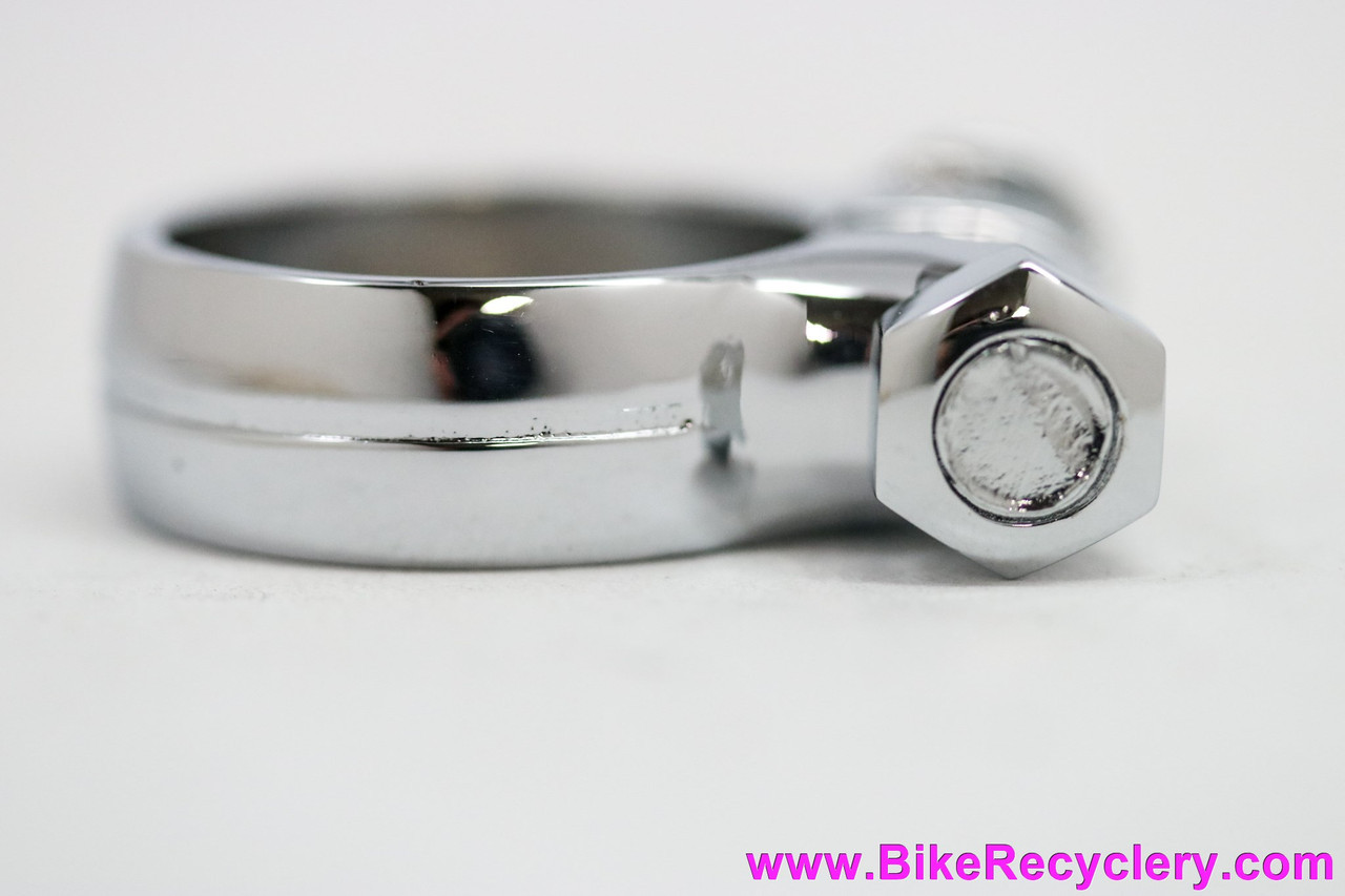 NOS GORGEOUS Chrome Seat Binder Collar: 28.6mm - Center Line - Magistroni / Chater Lea? 1950's 1960's
