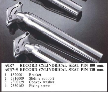 NIB/NOS Campagnolo Super Record Seatpost: 25.0mm - A0R7  Last Gen 1986-1989 (Not Aero/Fluted)