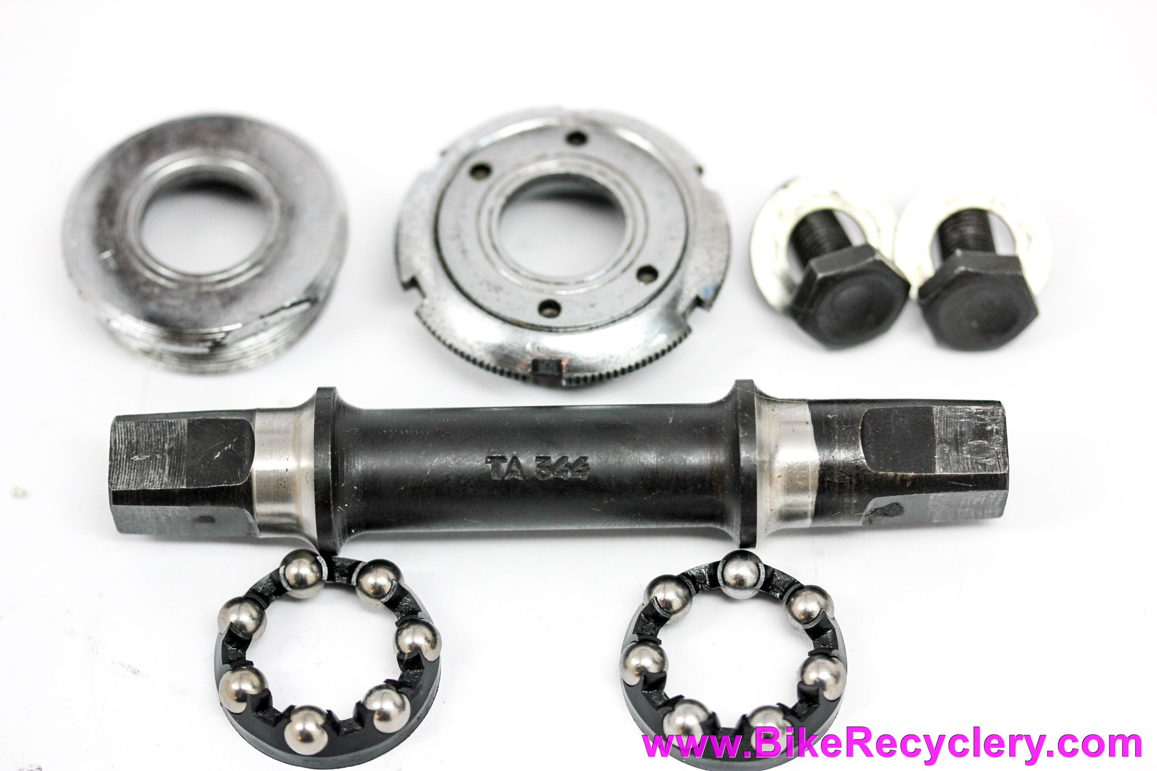 TA Bottom Bracket: 114.5mm x 68mm - #344 Spindle + #710/730 Cups (Near Mint)