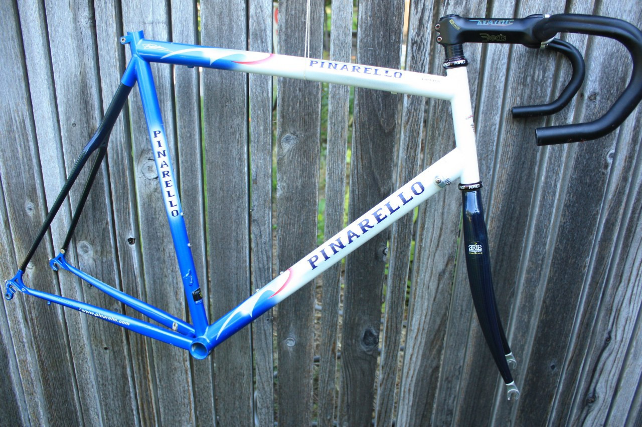 Pinarello Opera Frame/Fork: 59cm, Steel w/ Carbon stays/fork, King