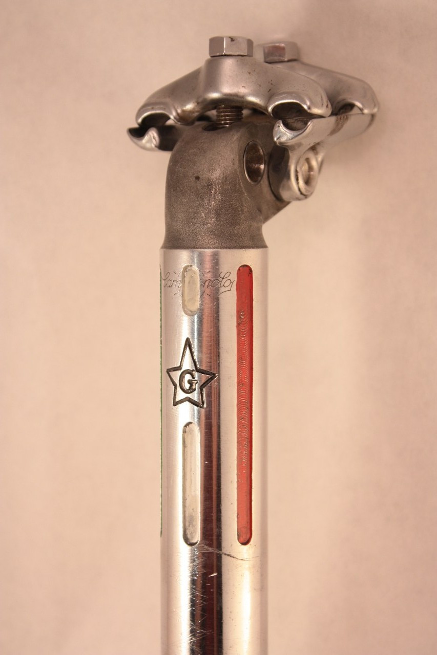 Campagnolo Record 1044 Seatpost, Guerciotti Pantograph, Fluted: 27.2