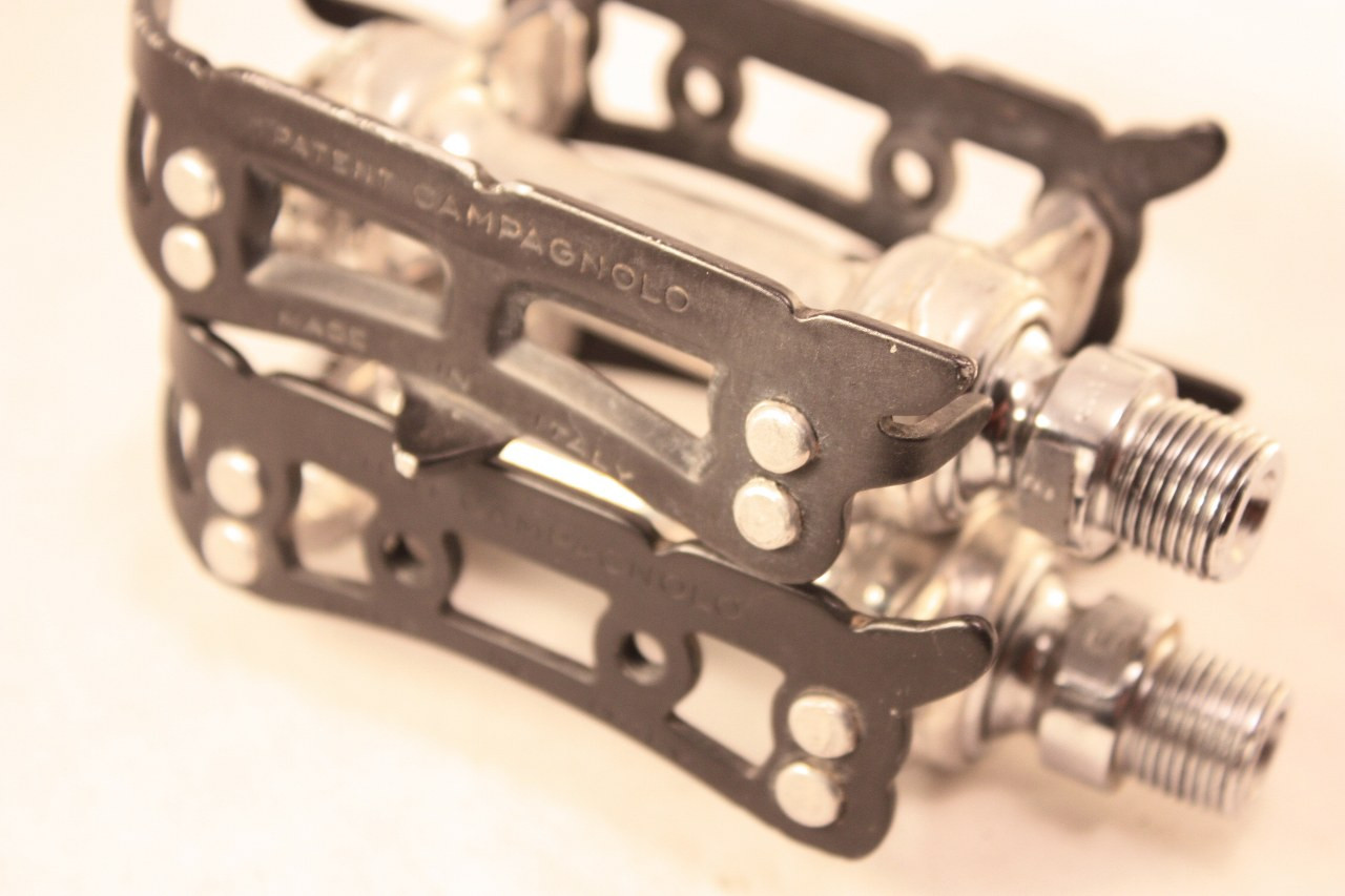 NIB/NOS Campagnolo Record Superleggeri #1038/A Pista Pedals: Black