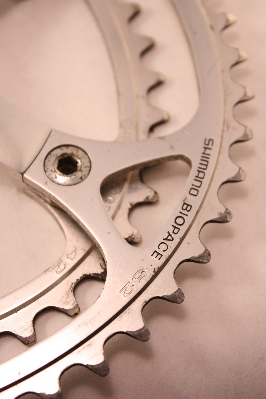 Plateau Ovale Shimano BioPace 52T 130BCD - NOS Pour Dura Ace FC-7400