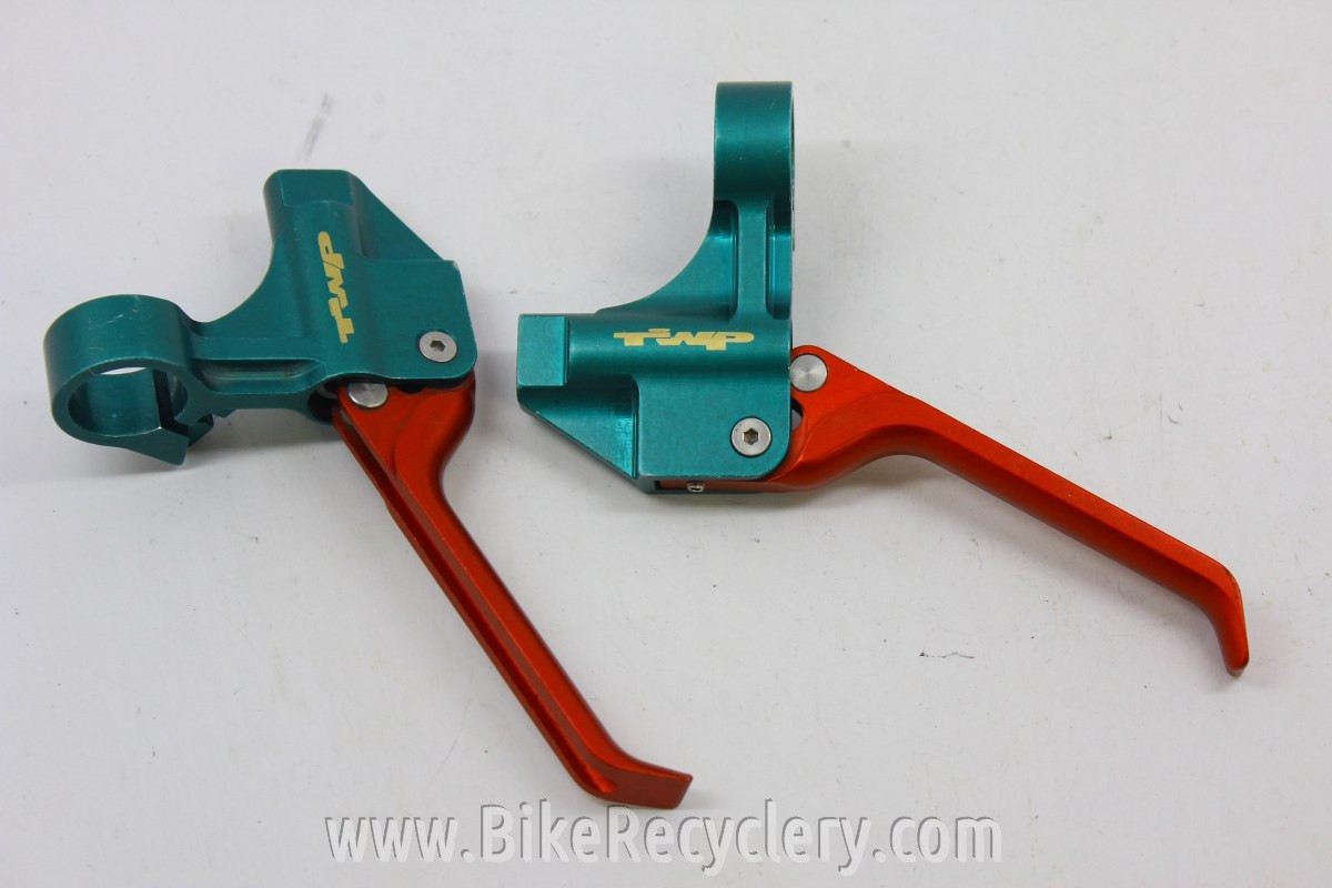 TWP Hydraulic brake Levers Green / Red Anodized CNC, For Magura Rim