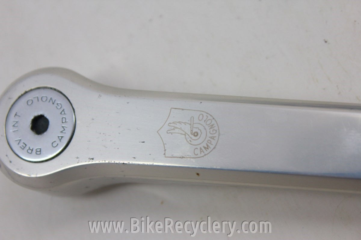 1986 Campagnolo Super Record Crankset: No Flutes, Laser-Etched
