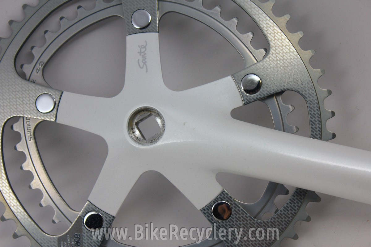 NIB/NOS Shimano Sante Crankset: 165mm, 52/42t White FC-5000 - Bike