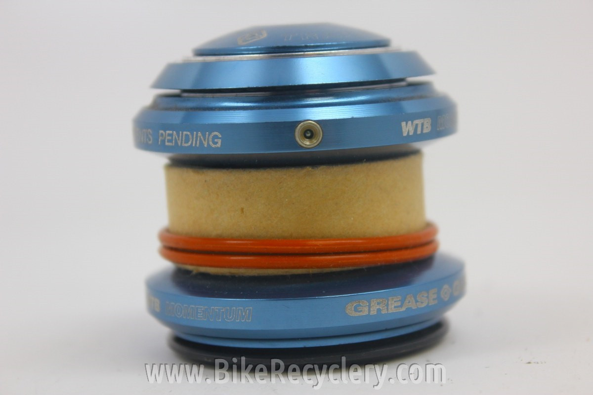 NOS WTB Momentum Grease Guard Headset 1 1/8" Threadless, Metallic Blue