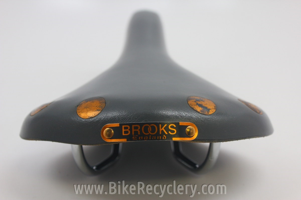 Selle Brooks Pro Gris Vintage – Édition Spéciale Grey Flash, NOS, Cuir, UK