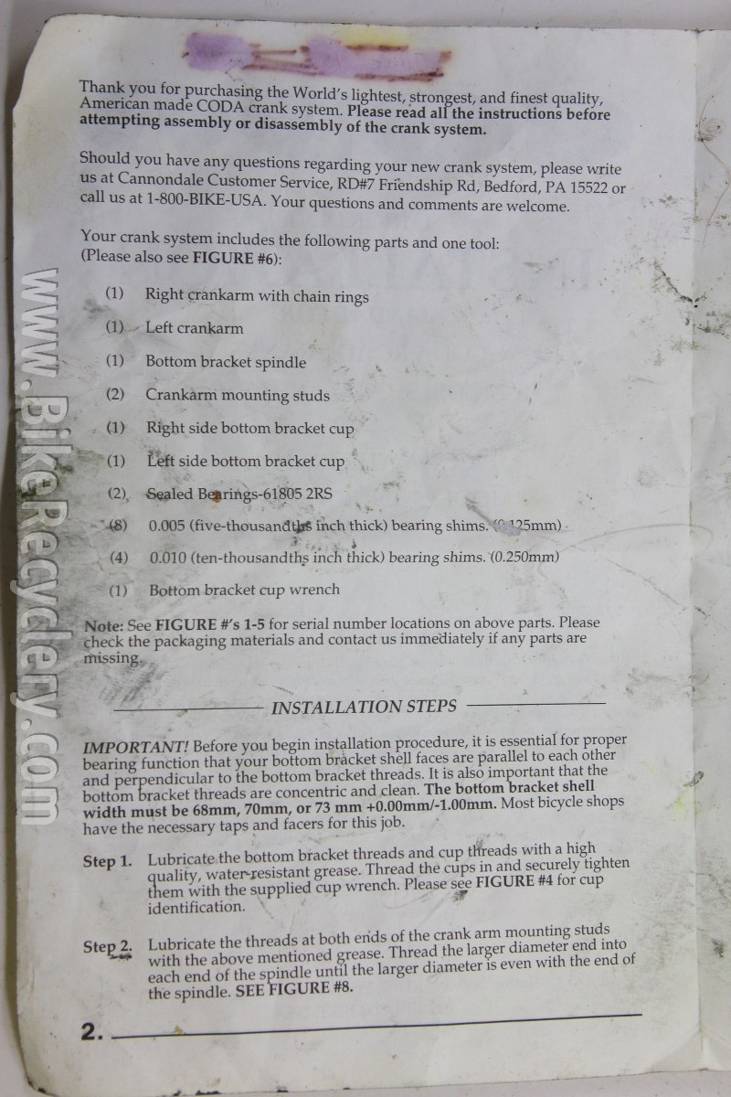 Coda Magic Motorcycle Instruction Sheet