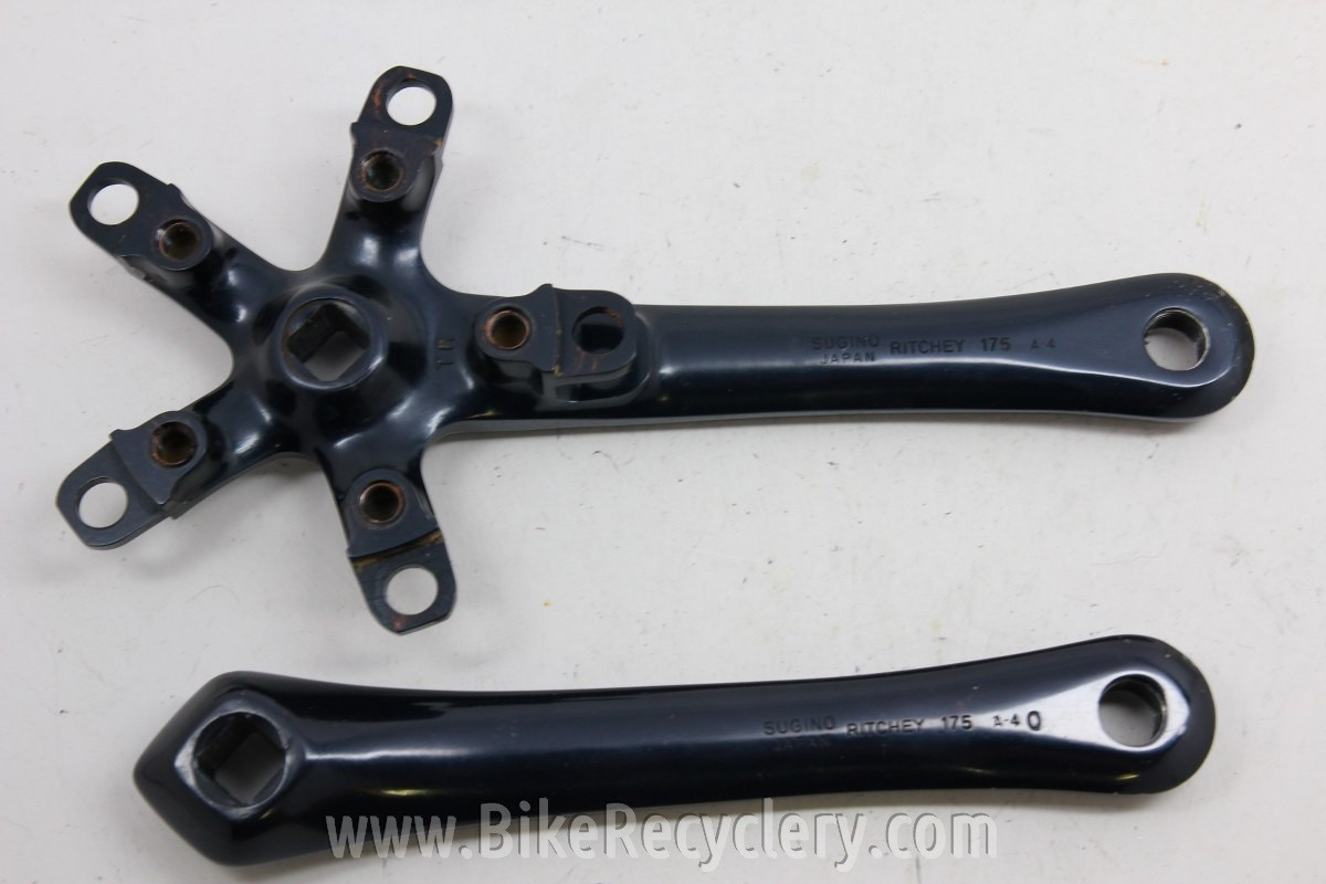 Ritchey Logic Crank Arms: Rare BLACK, 175mm, 110/74mm - Bike Recyclery