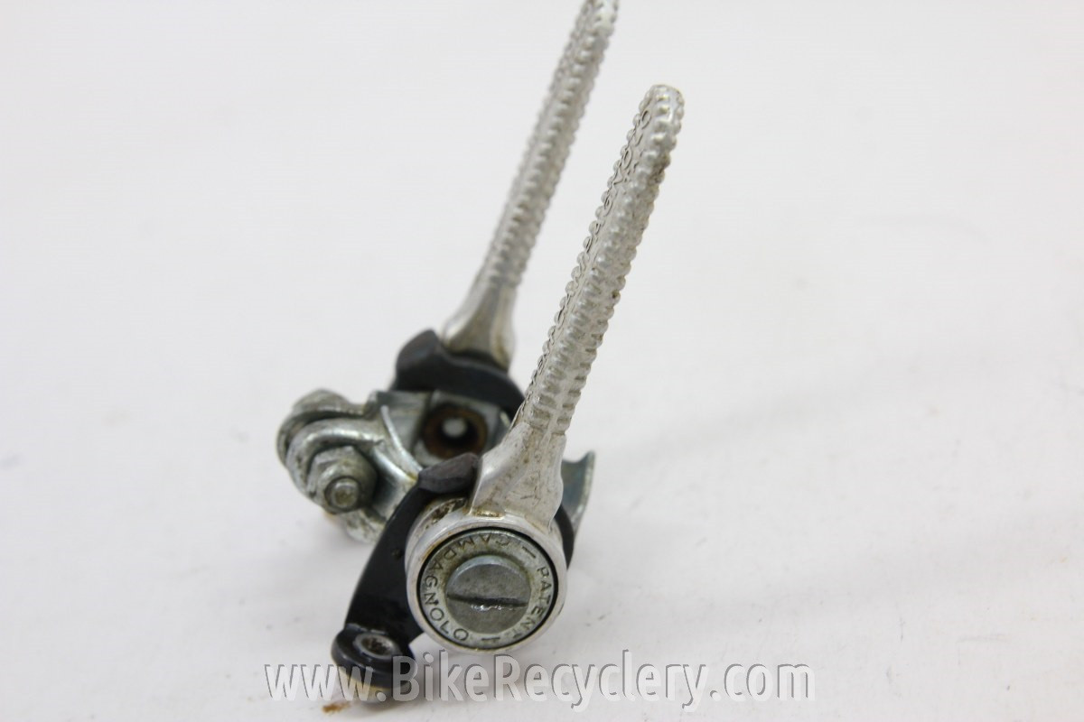 Vintage 1950's Campagnolo Gran Sport Downtube Shifters Clamp On, Black