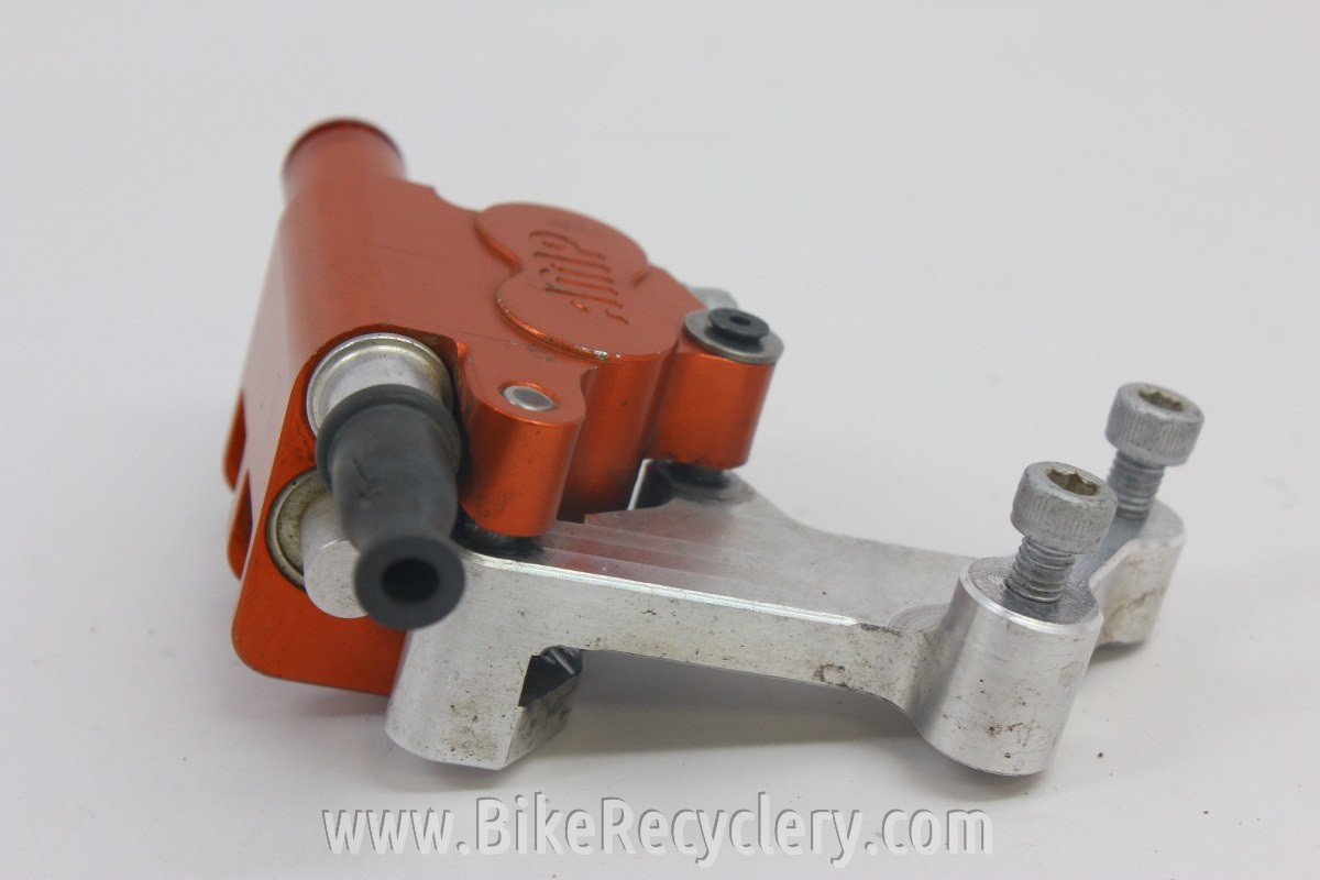 Vintage Amp Research D1 Disc Brake: Cable Actuated, Hydraulic Piston! Red, RARE