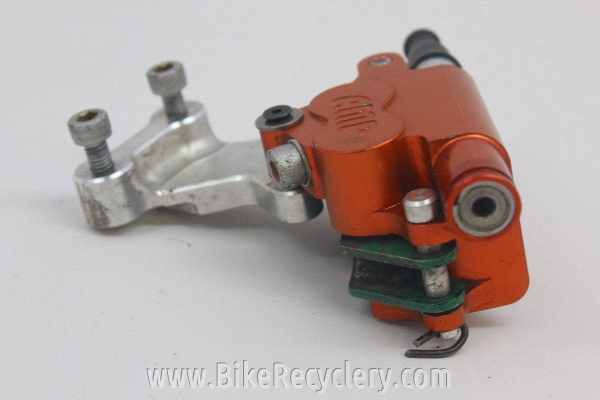 Vintage Amp Research D1 Disc Brake: Cable Actuated, Hydraulic Piston! Red, RARE