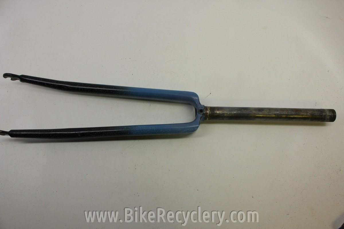 Vintage Columbus Max Steel Aero Fork 1" Threaded, Blue/Black, Fender