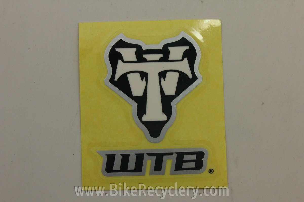 WTB Decal / Sticker: Clear Background & White, ~3x2