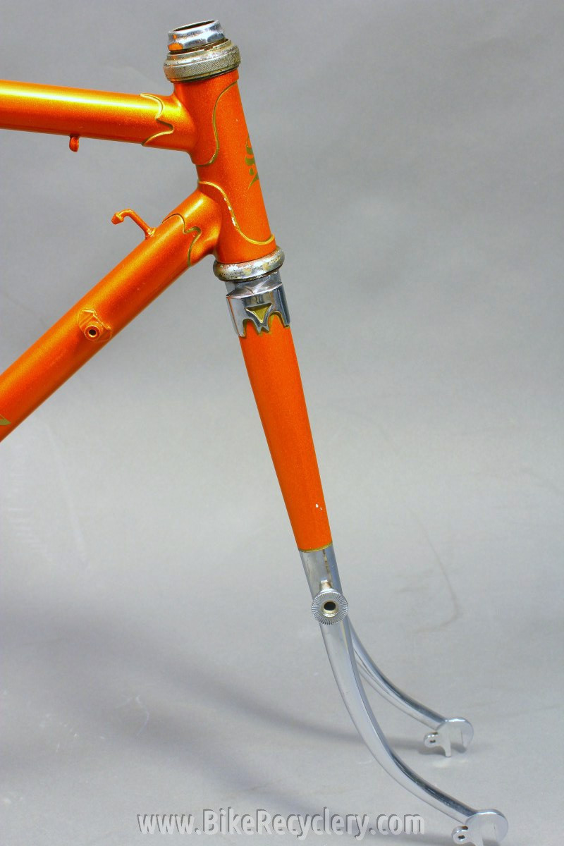 Saxon Twin Tube Bicycle Frame & Fork: English, 1930's 1940's Restored 54cm