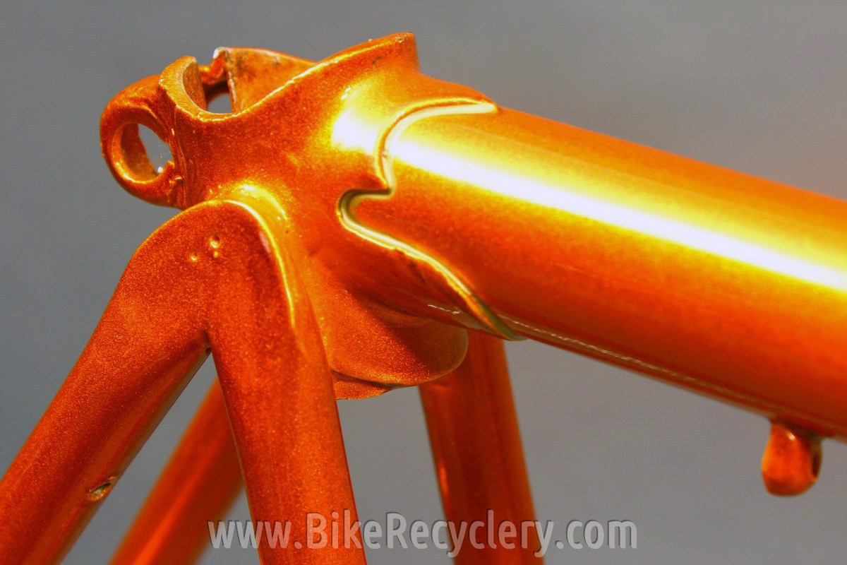 Saxon Twin Tube Bicycle Frame & Fork: English, 1930's 1940's Restored 54cm