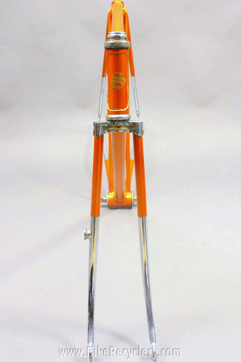 Saxon Twin Tube Bicycle Frame & Fork: English, 1930's 1940's Restored 54cm