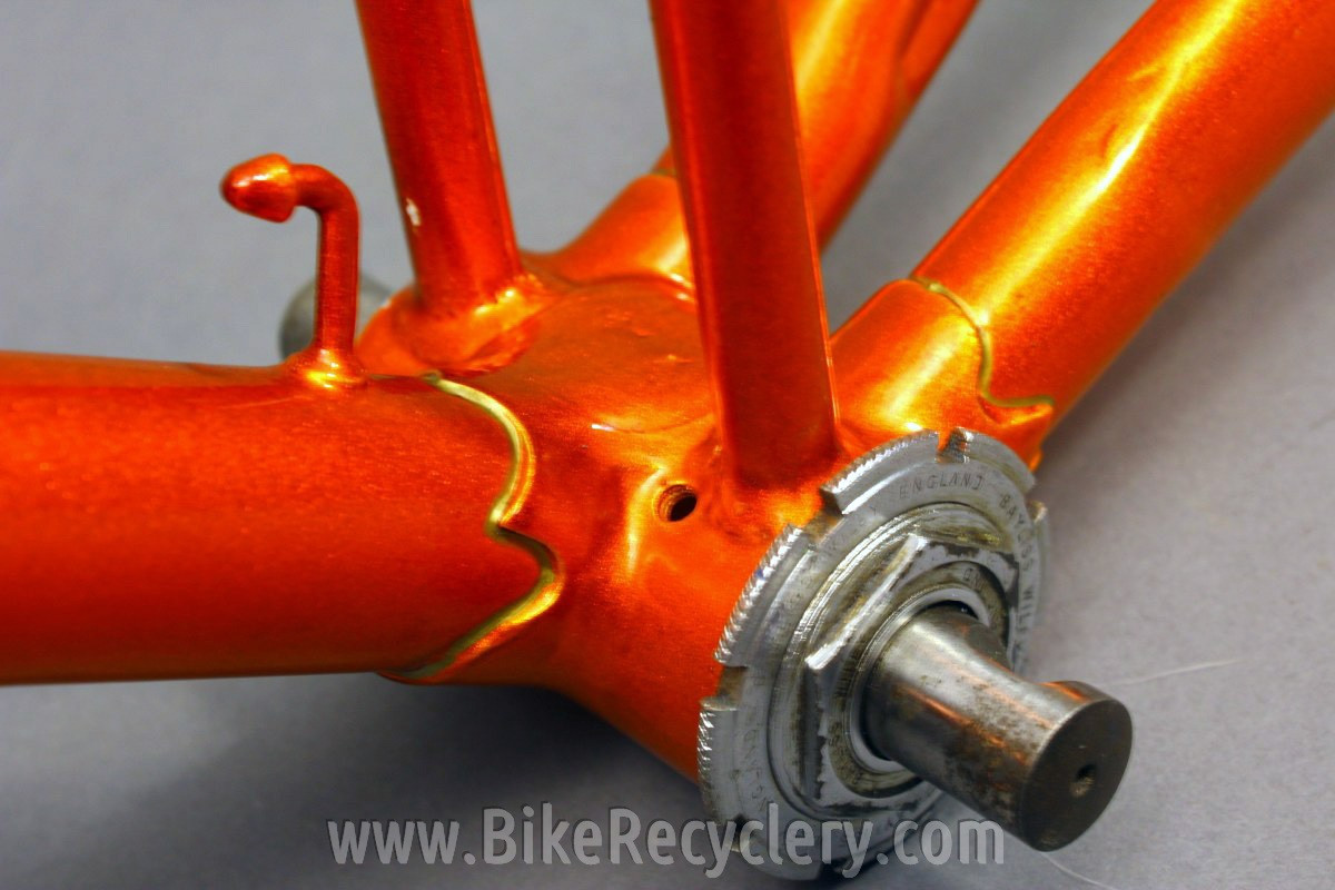Saxon Twin Tube Bicycle Frame & Fork: English, 1930's 1940's Restored 54cm