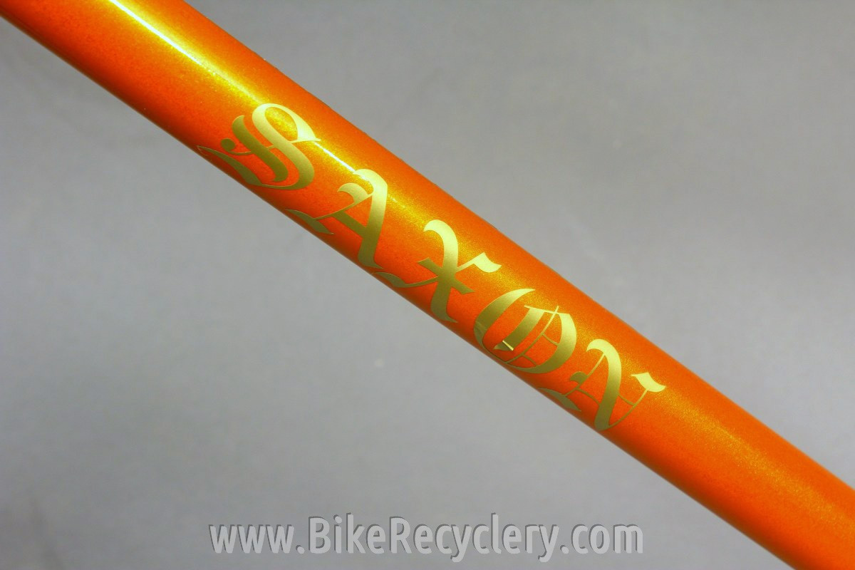 Saxon Twin Tube Bicycle Frame & Fork: English, 1930's 1940's Restored 54cm