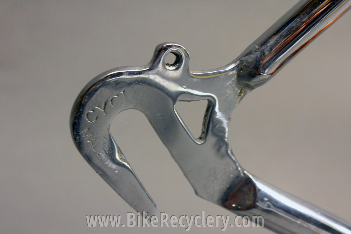 Saxon Twin Tube Bicycle Frame & Fork: English, 1930's 1940's Restored 54cm