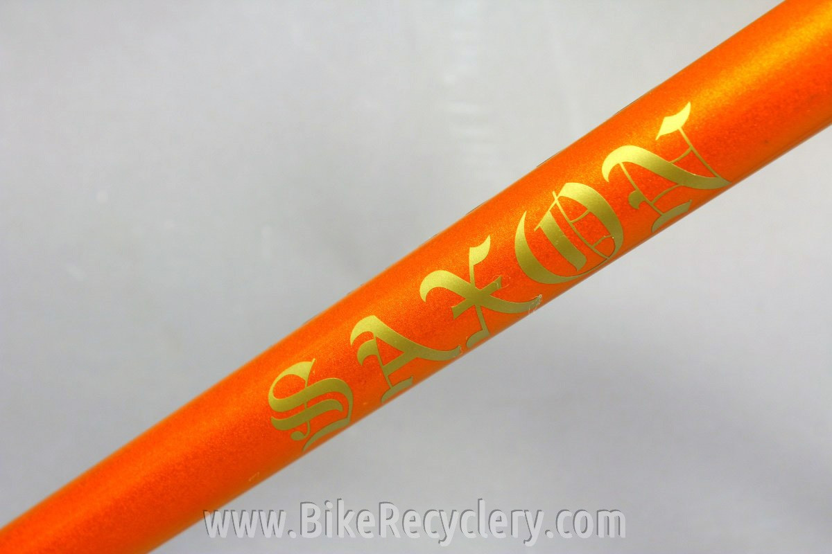 Saxon Twin Tube Bicycle Frame & Fork: English, 1930's 1940's Restored 54cm