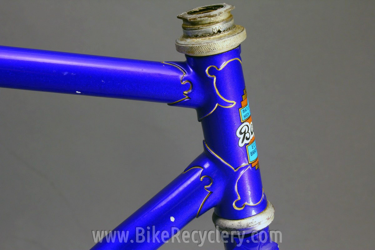 Baines Whirlwind Flying Gate International TT Frame / Fork: English 1930's 1940's Blue, 56cm