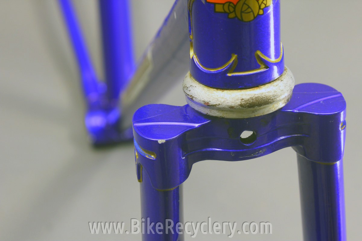 Baines Whirlwind Flying Gate International TT Frame / Fork: English 1930's 1940's Blue, 56cm