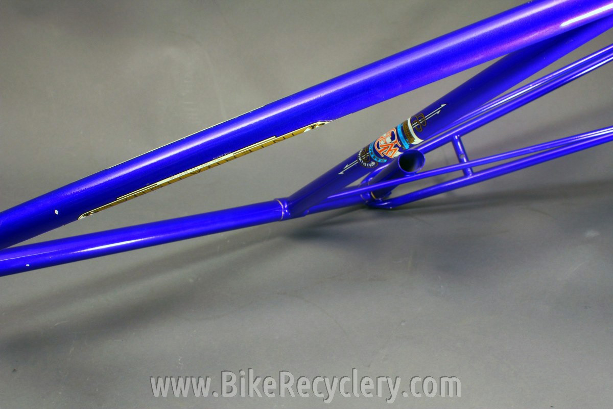 Baines Whirlwind Flying Gate International TT Frame / Fork: English 1930's 1940's Blue, 56cm