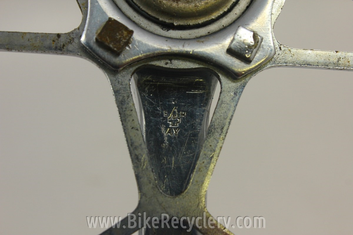 1950's Williams B100 Crankset: 177.5mm, 46T, Interchangeable w/ TA